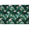 2pc 16" x 18.5" x 3" Swaying Palms Capri Outdoor Squared Corners Chair Pad Set Blue - Pillow Perfect: Weather-Resistant, Zippered - 3 of 4