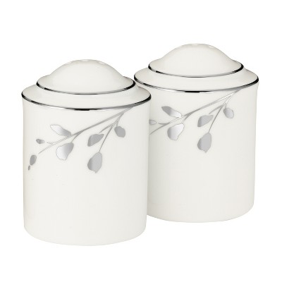 Gibson Our Table Simply White Porcelain 2.4 Inch Salt And Pepper Shakers :  Target