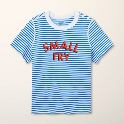 Boys' Adaptive Small Fry Stripe Short Sleeve Graphic T-Shirt - kate spade new york x Target Blue/White