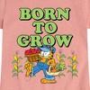 Girls' - Garfield - Born To Grow Fitted Short Sleeve Graphic T-Shirt - 2 of 4