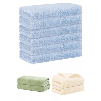 REGALWOVEN Striped Soft Absorbent Bathroom Cotton Towel Set 3 Pcs