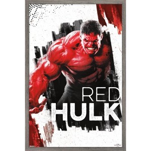 Trends International Marvel Captain America: Brave New World - Red Hulk Framed Wall Poster Prints - 1 of 4