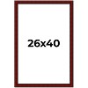 PosterPalooza | Weathered Red Picture Frame - UV Acrylic, Foam Board Backing, Hanging Hardware - 2 of 4