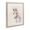 Stupell Industries Fairy Unicorn Soft Petals Framed Print Under Glass Art - 2 of 4