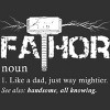 Men's Design By Humans Viking Mightier Hero Fa-Thor Dad By EijhaBuddha T-Shirt - 2 of 2