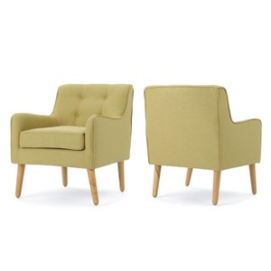 Set of 2 Felicity Mid Century Arm Chair Wasabi - Christopher Knight Home