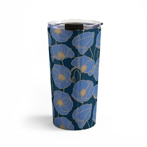 Emanuela Carratoni Moody Blue Garden 20 oz Stainless Steel Travel Mug - Deny Designs - 1 of 4