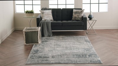 Mineral Hues Handmade Abstract 5' x 7' Beige/Grey Synthetic Rug