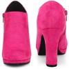 Perphy Women's Round Toe Platform Chunky Heel Ankle Booties - 2 of 3
