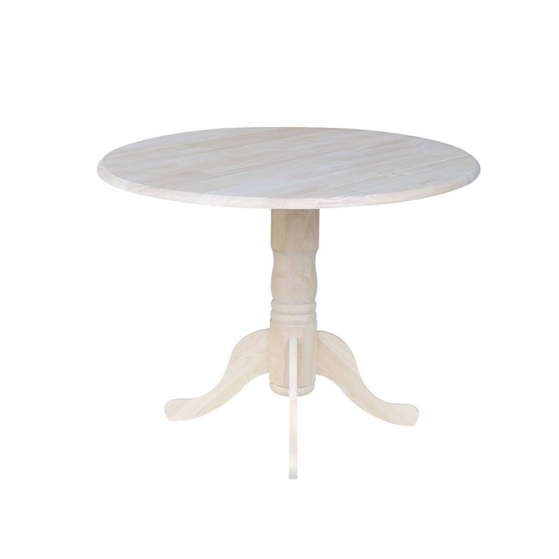 42" Mason Round Dual Drop Leaf Dining Table - International Concepts, 3 of 16