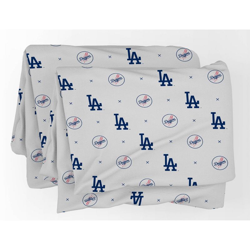 MLB Los Angeles Dodgers Small X Twin Sheet Set, 2 of 4