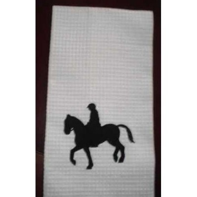 C&F Home Equestrian Face Left Cotton Kitchen Towel