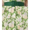 Unique Vintage Women's Tarrytown Hostess Dress White & Green Floral - 3 of 4