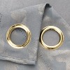 RT Designer Collection Heathrow Halo Foil Blackout Luxurious Decorative Grommet Curtain Panel 54" x 90" Silver - 3 of 4
