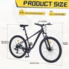 Gulches 27.5 Inch Wheels 8 Speed Mountain Bike, for Men Women Boys and Girls, Front Suspension, Steel Frame - 4 of 4