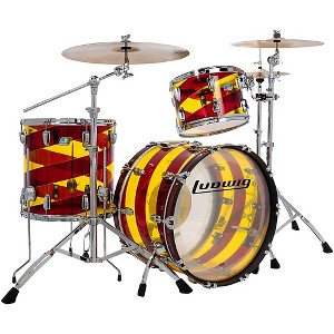 Ludwig Vistalite 50th Anniversary Fab 3-Piece Shell Pack With 22" Bass Drum - 1 of 4