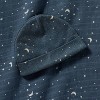 Hospital Muslin Swaddle and Hat Gift Set - 2ct - Blue Stars- Cloud Island™ - 3 of 4