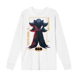 DC x Sonic the Hedgehog Chaos Controller Shadow X Batman Adult Crew Neck Long Sleeve T-Shirt - 1 of 2