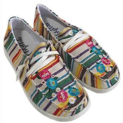 Women's Wo's Stripe Slip On Sneakers - Gypsy Jazz