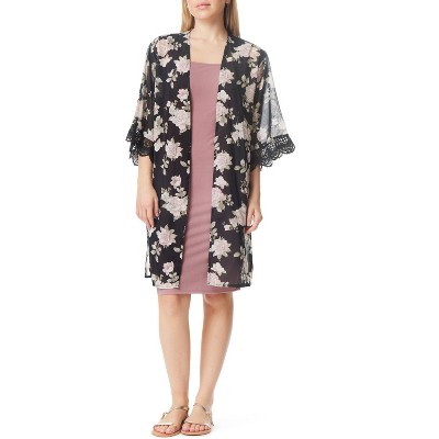 WallFlower Women's Bodycon Dress With Duster