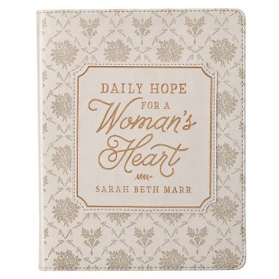 Devotional Daily Hope for a Women's Heart Faux Leather - by  Sarah Beth Marr (Leather Bound)