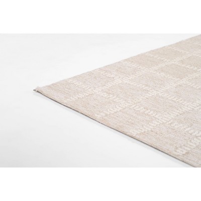Beige Wool 2' x 3' Handmade Tufted Rectangular Rug