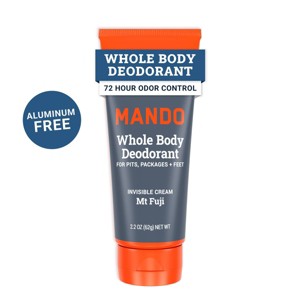 Mando Whole Body Deodorant - Men's Aluminum-Free Invisible Cream Deodorant  - Mt Fuji - 2.2oz - 1 of 4