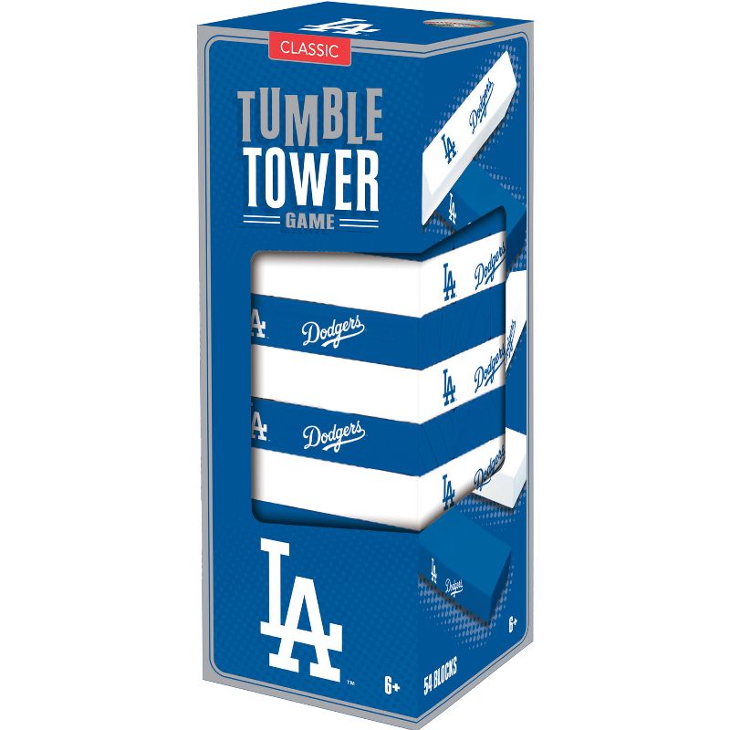 MasterPieces Real Wood Block Tumble Towers - MLB Los Angeles Dodgers, 2 of 6