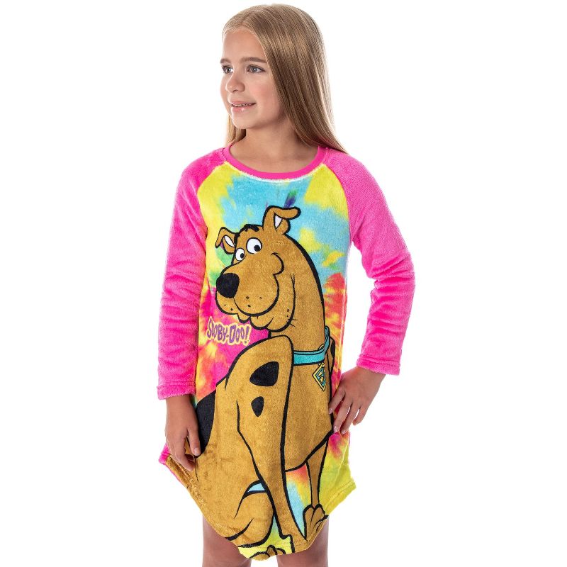 Scooby Doo Girls Tie-Dye Nightgown Pajamas, 1 of 5