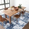 Abstract Geometric Washable Rug, Low Pile Modern Carpet for Living Room Bedroom, Non-Slip, Stain-Resistant Indoor Floor Cover - 3 of 4