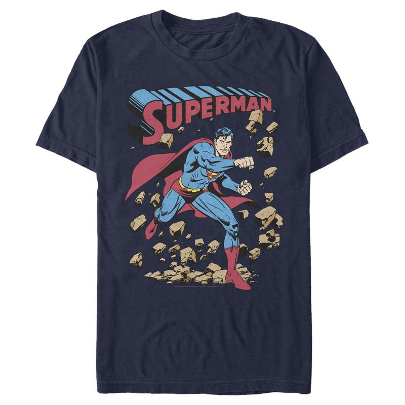 Men's Superman Hero Break Barriers T-Shirt, 1 of 5