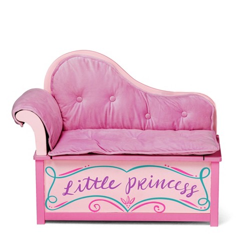 Wildkin princess deals toy box bench