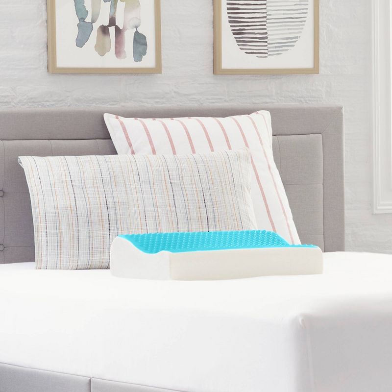Contour Bubble Gel Memory Foam Bed Pillow - Comfort Revolution, 5 of 8