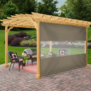 Covers&All Outdoor Clear Panel Curtain, Outdoor Curtains for Patio, Waterproof & Weather Resistant Tarp - 1 of 4