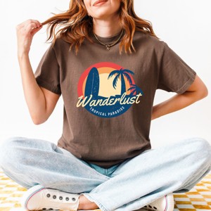 Simply Sage Market Wanderlust Tropical Paradise Garment Dyed Tee - 1 of 4