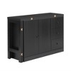TIRAMISUBEST Convertible Sideboard with Adjustable Pull-Out Top That Transforms into Dining Table for Flexible Multi-Purpose Use - 4 of 4