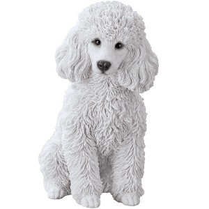 Collections Etc Realistic Detailed White Poodle Decorative Statue 8.25 X 4.5 X 9 White - 1 of 3