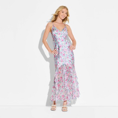 Women’s Maxi Ruffle Hem Slip Dress – Wild Fable