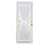 Kate Aurora Plaid Sheer French Door Curtain Panel With Tieback - 2 of 2