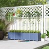 Outsunny Raised Flower Bed, Plastic Planter Box with Drainage Holes for Vegetables, Herbs, Flowers & Succulents - 2 of 4