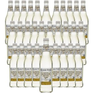 Fever Tree Light Ginger Beer- Premium Quality Mixer - Refreshing Beverage for Cocktails & Mocktails 500ml Bottles - 1 of 4