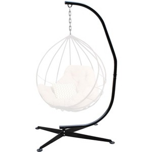 Sorbus Hanging Swing Chair Stand Frame- for Indoor & Outdoor Relaxation, Holds Up to 330 lbs, No Trees or Drilling Needed - 1 of 4
