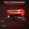 Forced Air Diesel Heater & Kerosene Heater, Torpedo Space Heater with Thermostat Temperature Control, Portable for Outside, Jobsite - 3 of 4