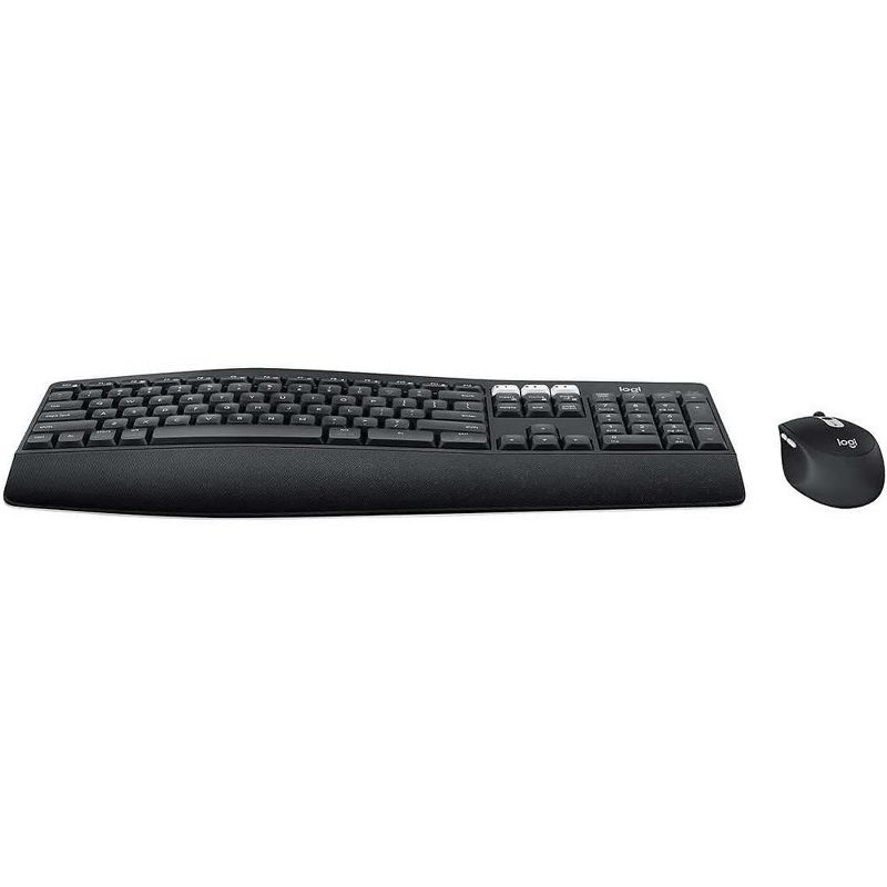 Logitech MK825 Wireless Keyboard/Mouse Combo, Full-Size Keyboard with XL Cushioned Palm Rest, Bluetooth Black, 4 of 6