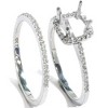 Pompeii3 3/8ct VS1 Diamond Engagement Semi Mount White Gold Ring Set - 3 of 4
