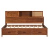 KIGFTSOD Twin Size Wooden Daybed with 3 Storage Drawers, Upper Soft Board, shelf, and a set of Sockets and USB Ports - 3 of 4