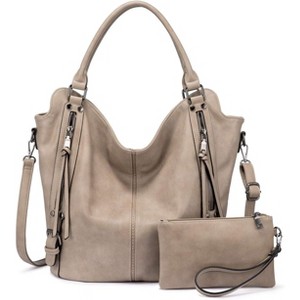 Tote Bag for Women PU Leather Shoulder Bags Fashion Hobo Bags with Adjustable Shoulder Strap - 1 of 4