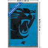 Trends International NFL Carolina Panthers - Logo 25 Framed Wall Poster Prints - 3 of 4