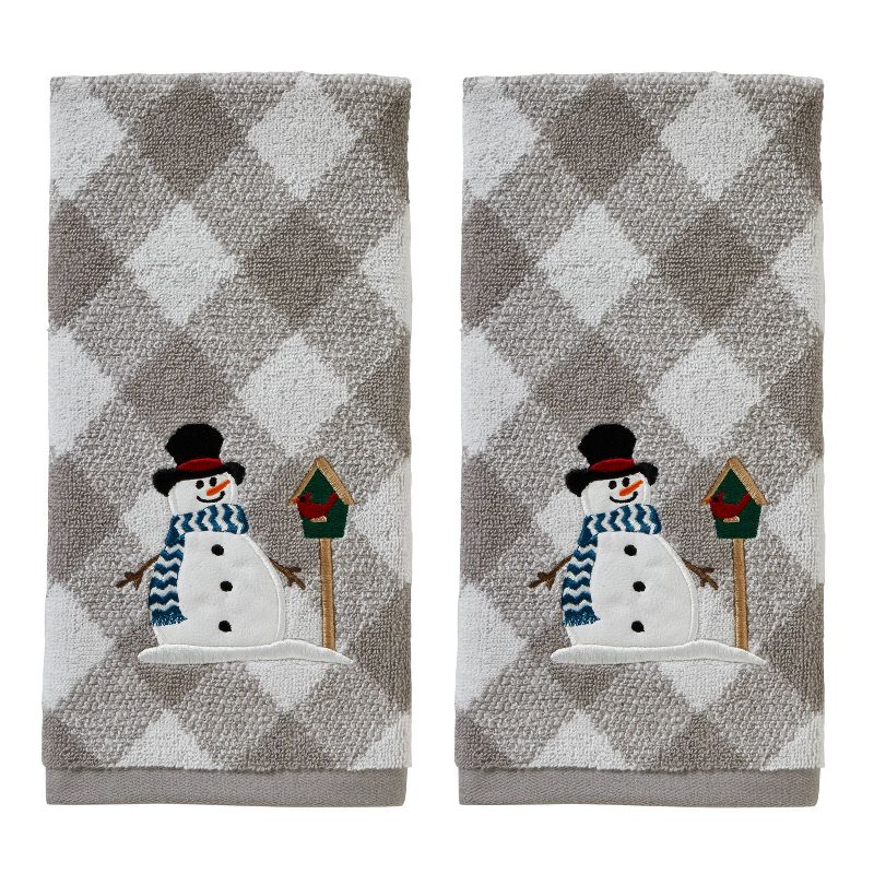 2pc Snowman Birdhouse Hand Towel Set - SKL Home, 1 of 5