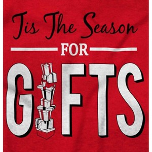 Christmas Tis The Season For Presents Graphic T Shirt Men or Women Brisco Brands - 1 of 4
